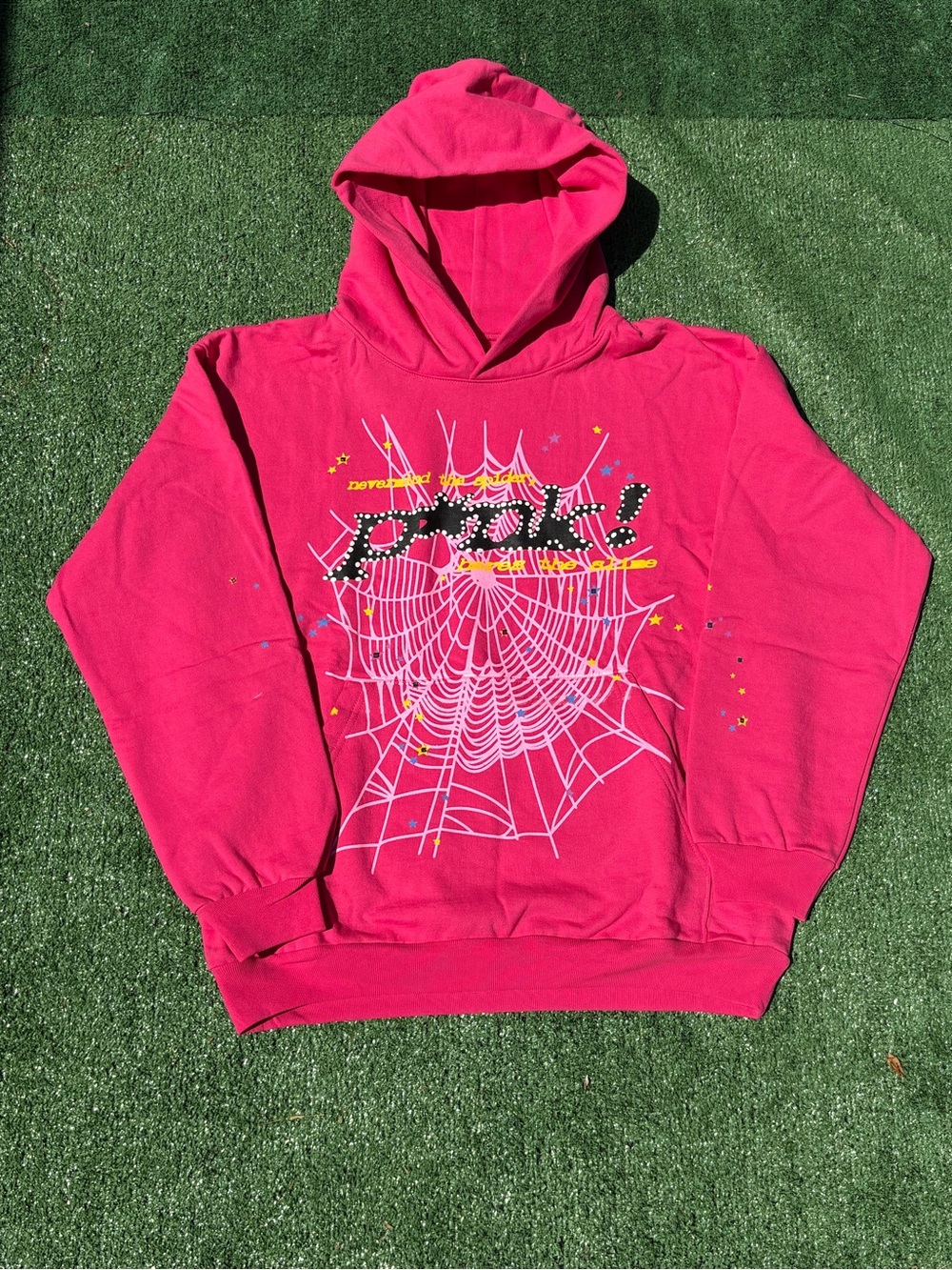 Pink sp5der Hoodie v2